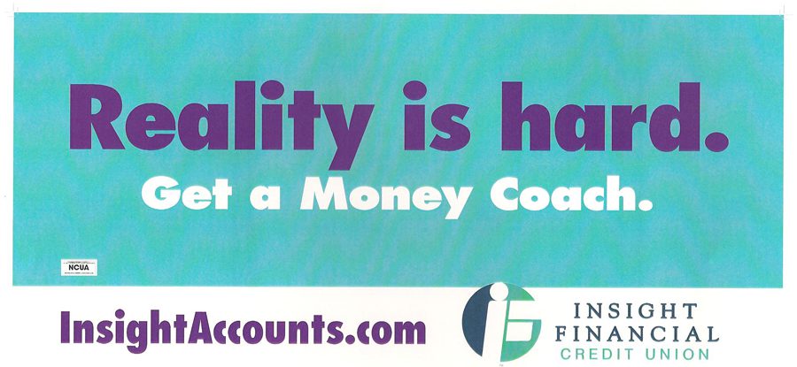 A banner that says quality is how important a money coach.